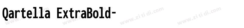 Qartella ExtraBold字体转换